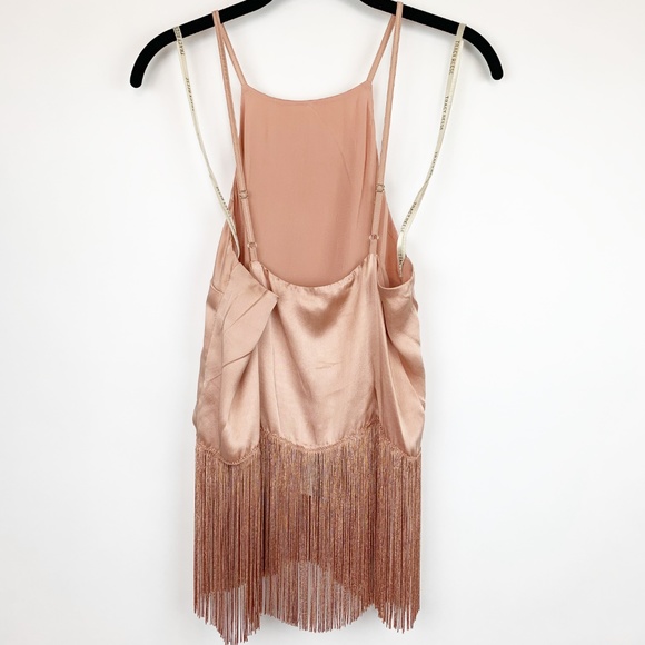 ⚡️[Tracy Reese] 💋 Fringed Silk Halter Top in Pink - Picture 7 of 9